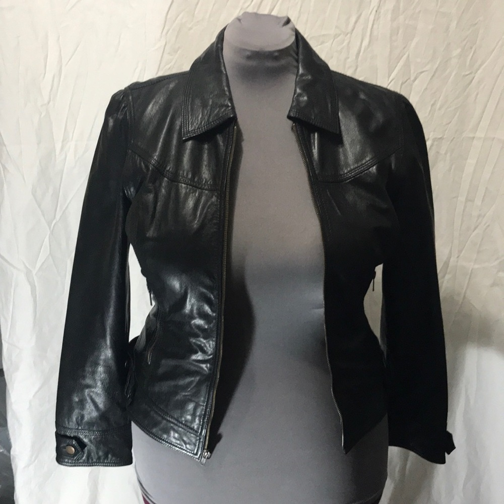 Caslon Nordstrom leather jacket L EUC